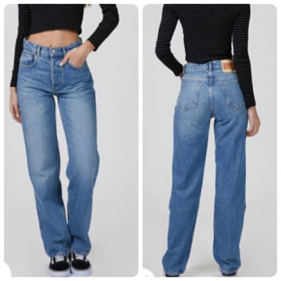 Boyish Denim - Boyish THE ZIGGY Womens Relaxed Straight Denim Rigid Sz 26 FOOTLOOSE